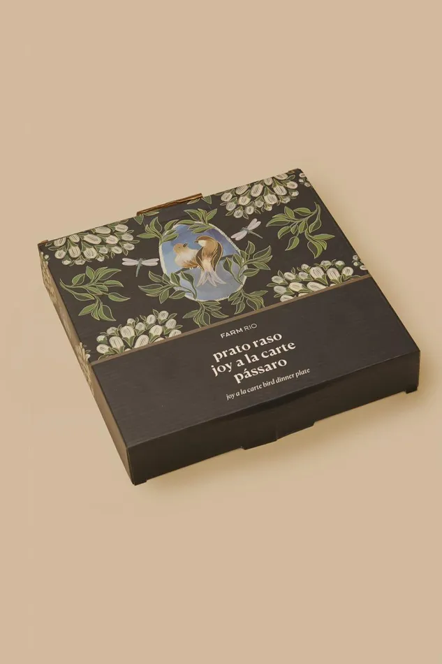 Women Happiness A La Table Farm Rio Romantic Birds Dinner Plate
