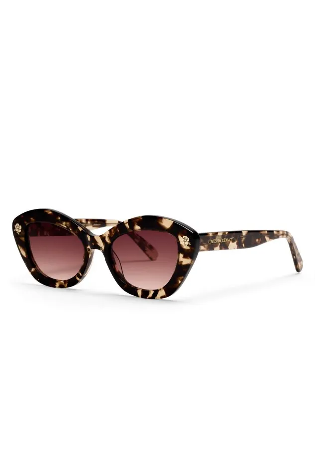 Women Hessel Cat Eye Sunglasses Light Tortoise LoveShackFancy Sunglasses