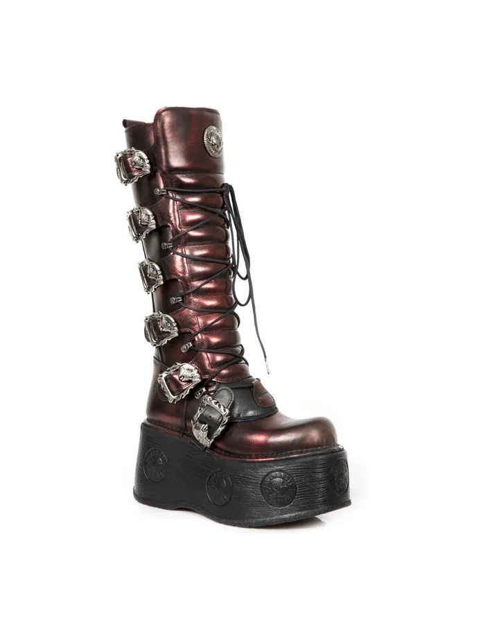 Women High Boot Metallic M272Cz03 High Boots New Rock Women High Boot Metallic M272Cz03 High Boots New Rock