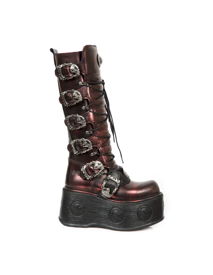 Women High Boot Metallic M272Cz03 High Boots New Rock Women High Boot Metallic M272Cz03 High Boots New Rock