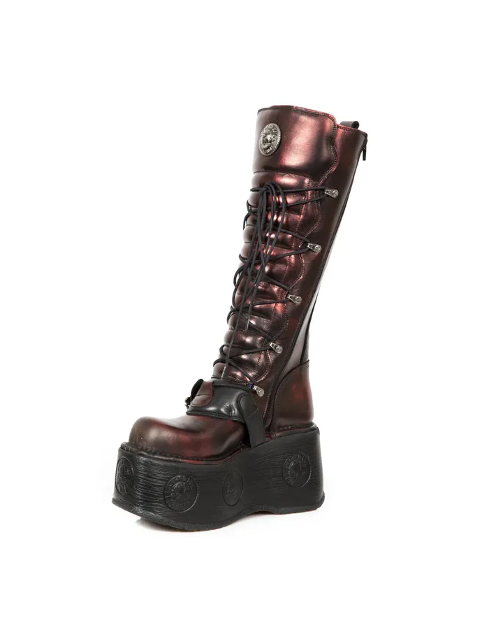Women High Boot Metallic M272Cz03 High Boots New Rock Women High Boot Metallic M272Cz03 High Boots New Rock