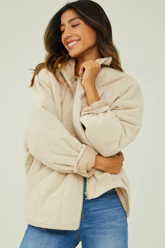 Women Jackets Altar8217d State Callie Corduroy Quilted Jacket