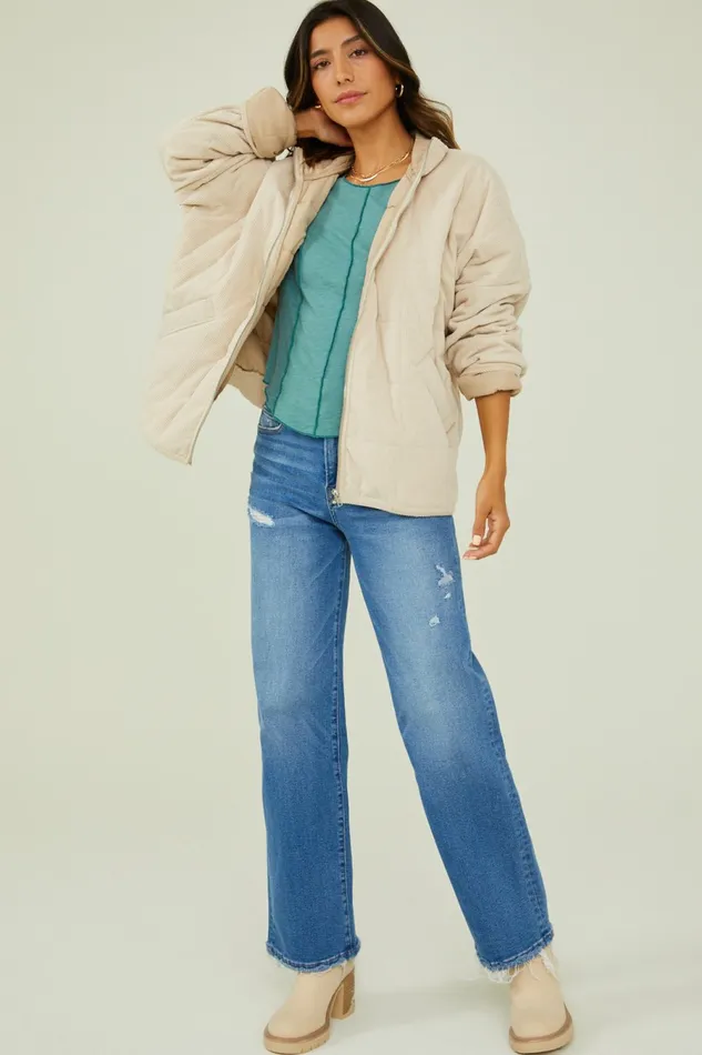 Women Jackets Altar8217d State Callie Corduroy Quilted Jacket