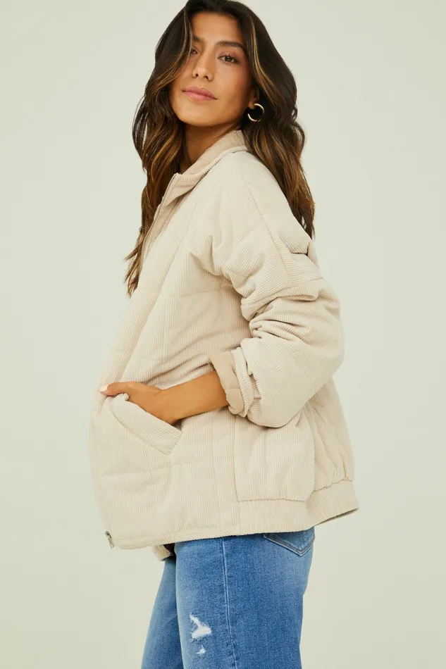 Women Jackets Altar8217d State Callie Corduroy Quilted Jacket