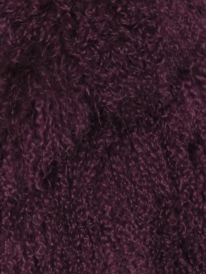 Women Jackets and Coats FRAME Shaggy Shearling Coat 8212 Plum Women Jackets and Coats FRAME Shaggy Shearling Coat 8212 Plum
