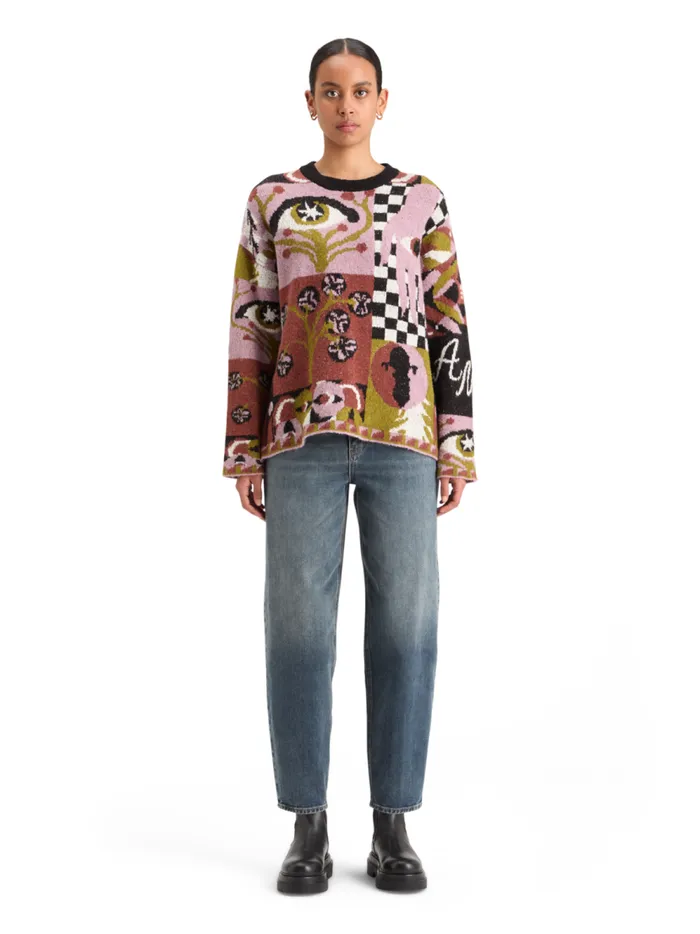 Women JACQUARD OVERSIZED PULLOVER Free Mind Jacquard Scotch and Soda Knitwear
