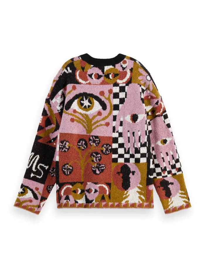 Women JACQUARD OVERSIZED PULLOVER Free Mind Jacquard Scotch and Soda Knitwear