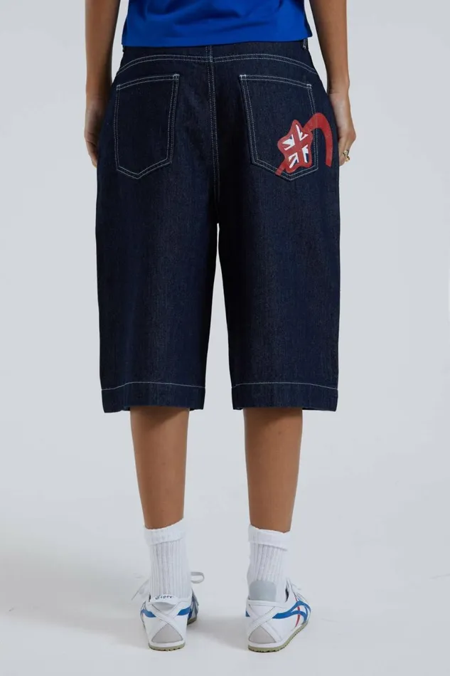 Women Jumbo Denim Jorts Blue Jaded London Jeans Women Jumbo Denim Jorts Blue Jaded London Jeans