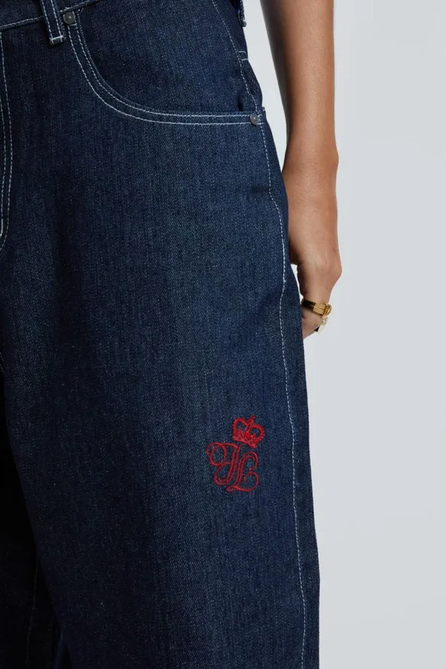 Women Jumbo Denim Jorts Blue Jaded London Jeans Women Jumbo Denim Jorts Blue Jaded London Jeans