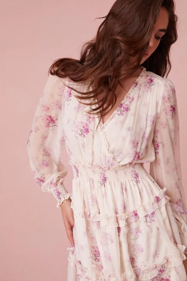 Women Kailo Midi Dress Warm Pink Cloud LoveShackFancy Dresses