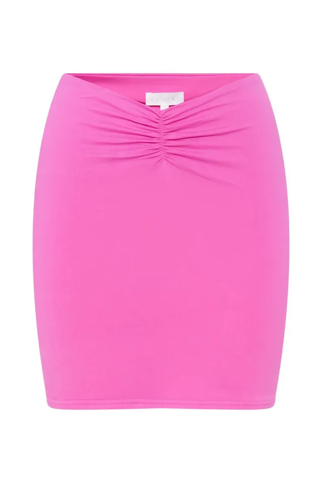 Women Kara Ruched Front Mini Skirt 8211 Bubblegum Pink Bubblegumpink Meshki Skirts Women Kara Ruched Front Mini Skirt 8211 Bubblegum Pink Bubblegumpink Meshki Skirts