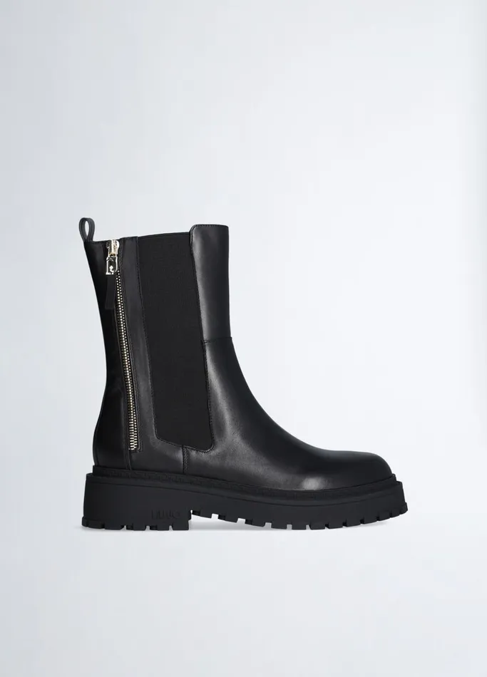 Women Liujo Boots and Ankle Boots Black Ankle Boots With Zip