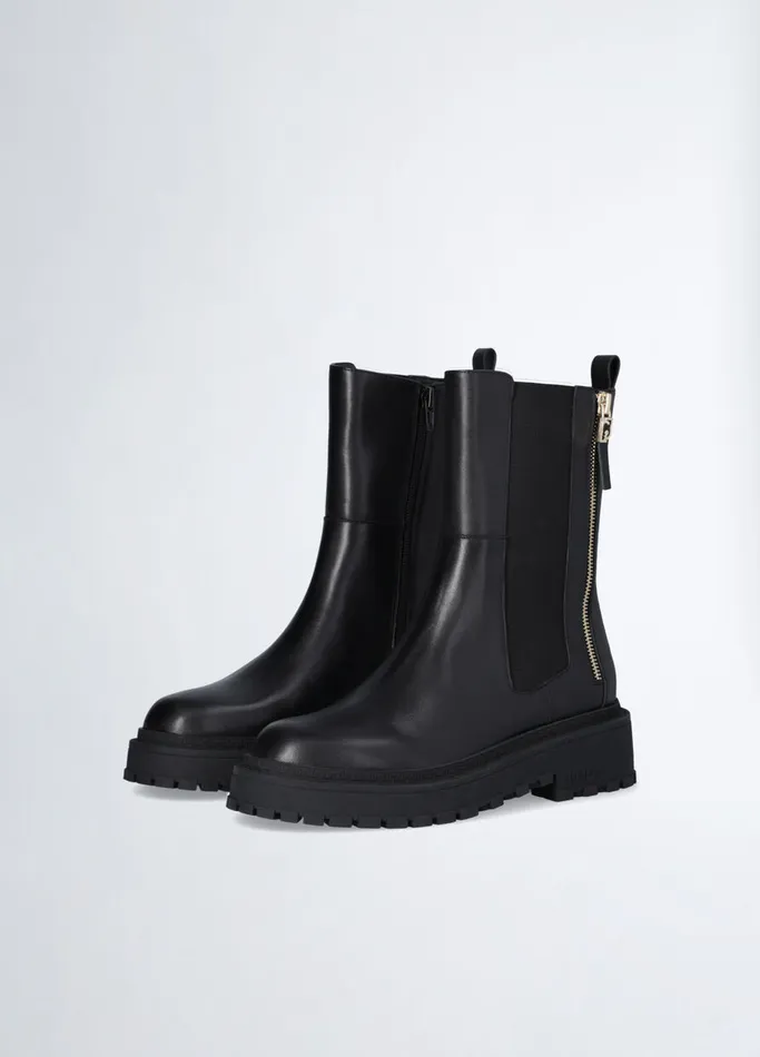 Women Liujo Boots and Ankle Boots Black Ankle Boots With Zip