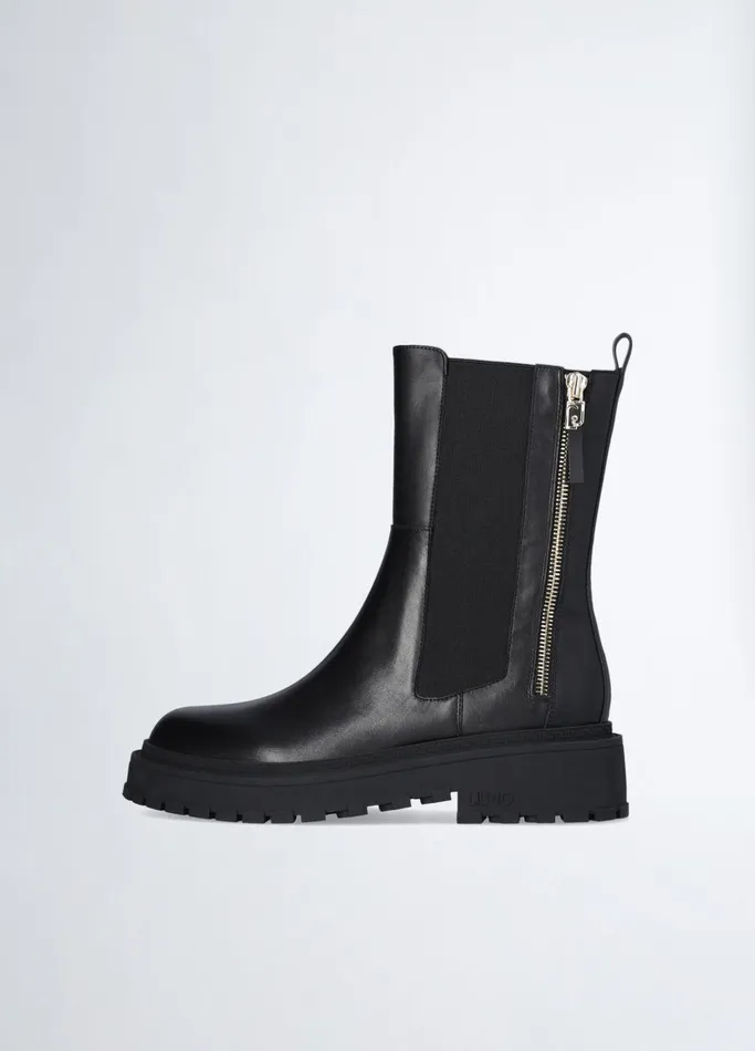 Women Liujo Boots and Ankle Boots Black Ankle Boots With Zip
