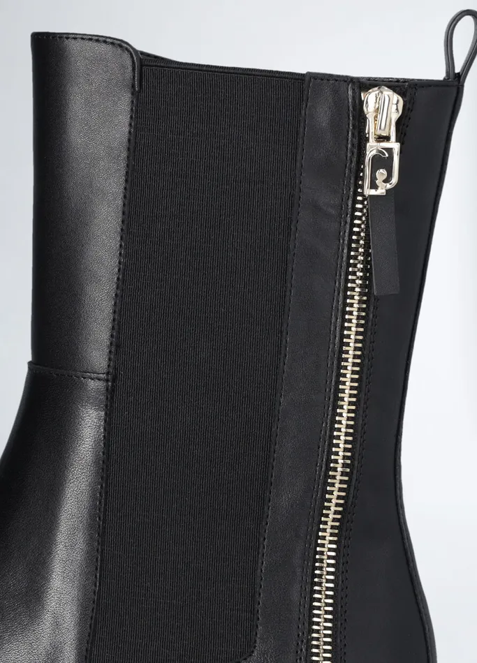 Women Liujo Boots and Ankle Boots Black Ankle Boots With Zip