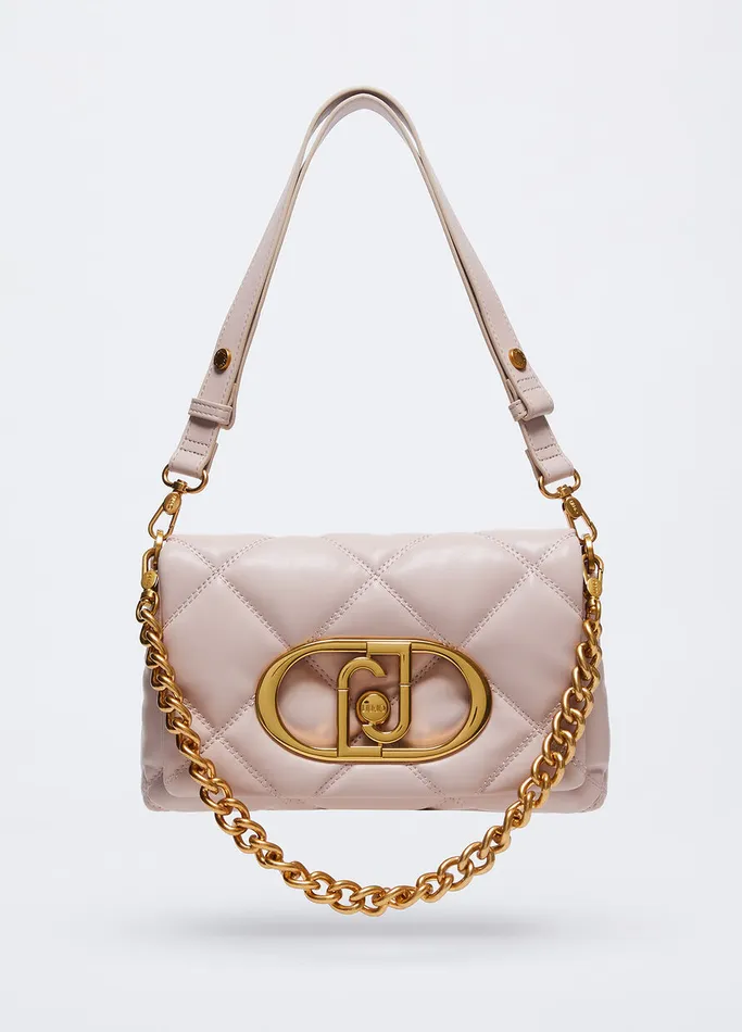 Women Liujo Crossbody Bags Large Lapuffy Matelass Bag Antique Pink