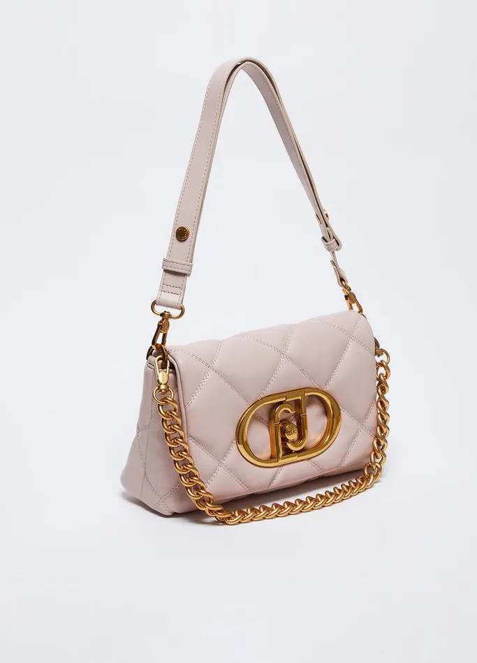 Women Liujo Crossbody Bags Large Lapuffy Matelass Bag Antique Pink