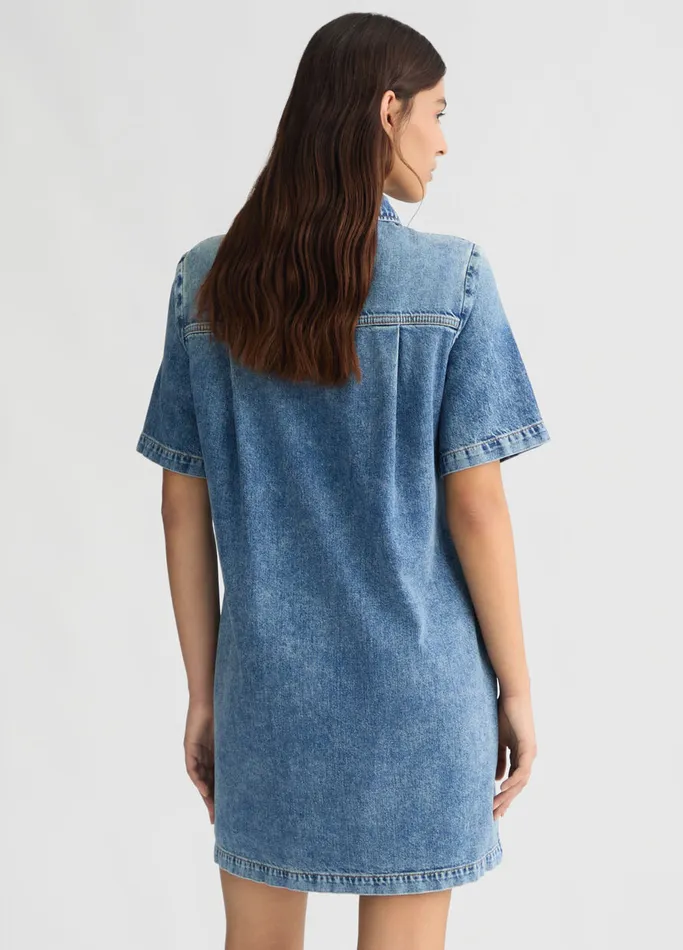 Women Liujo Dresses Denim Dress Blue Denim