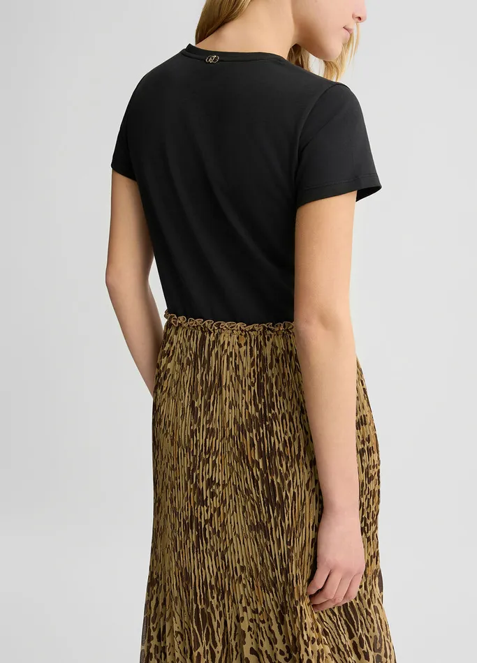 Women Liujo Dresses Dress With Animal Print Blackanimalprint