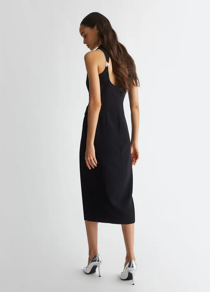 Women Liujo Dresses Envers Satin Dress Black