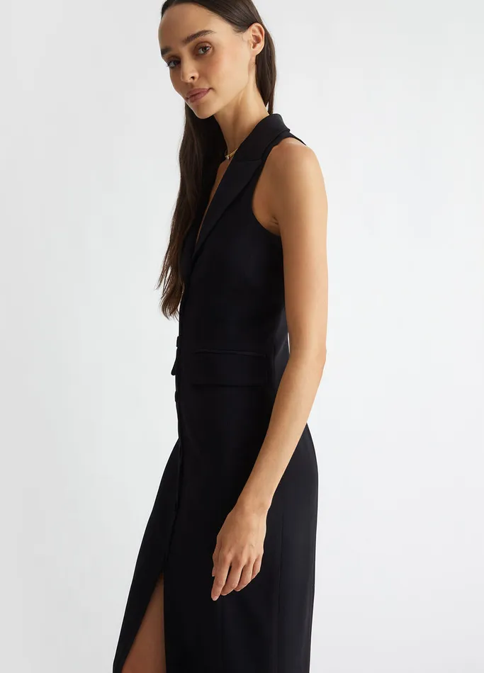 Women Liujo Dresses Envers Satin Dress Black