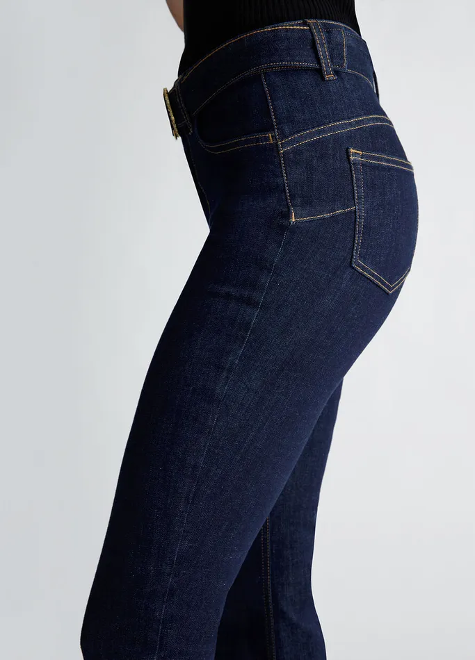 Women Liujo Flare Jeans Flared Jeans With Belt Normal Wash