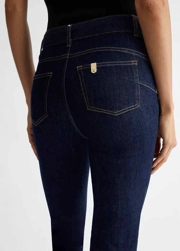 Women Liujo Flare Jeans Flared Jeans With Belt Normal Wash