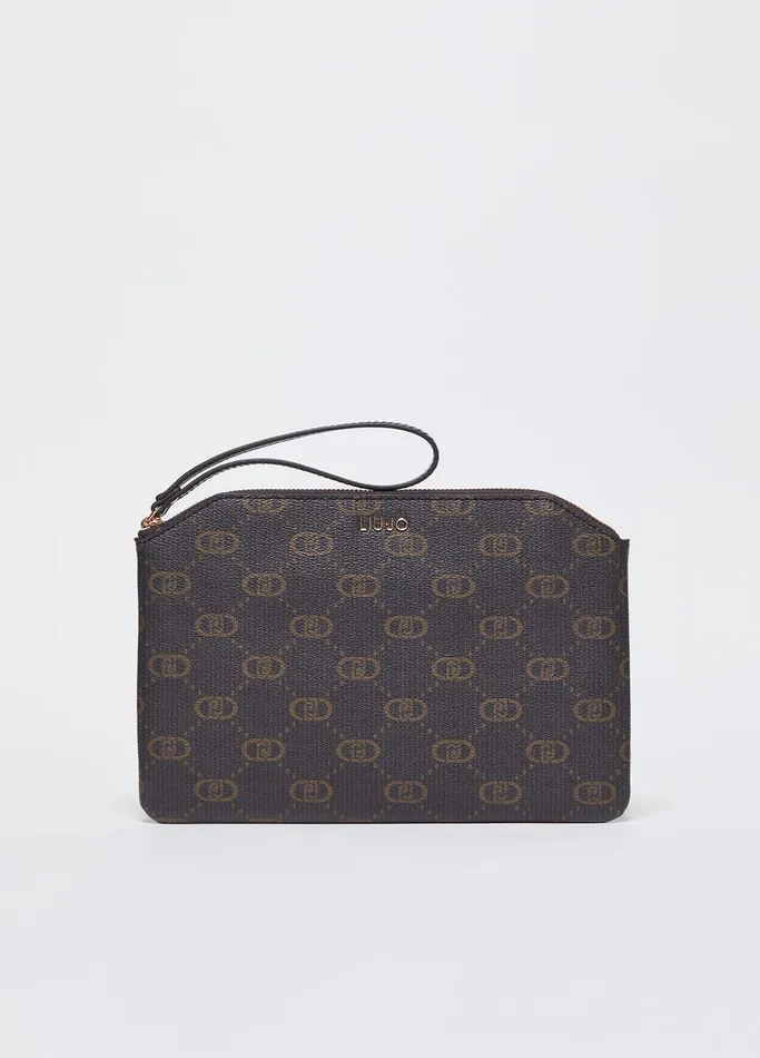 Women Liujo Handbags Clutch Bag With Logo Mocha