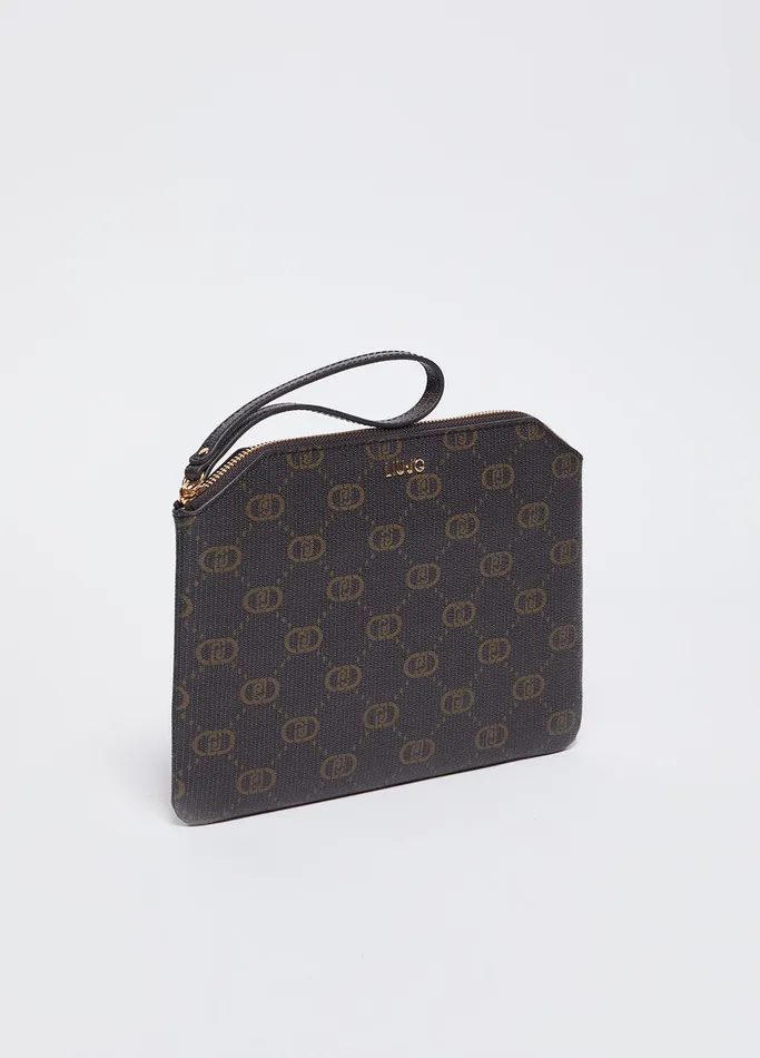 Women Liujo Handbags Clutch Bag With Logo Mocha