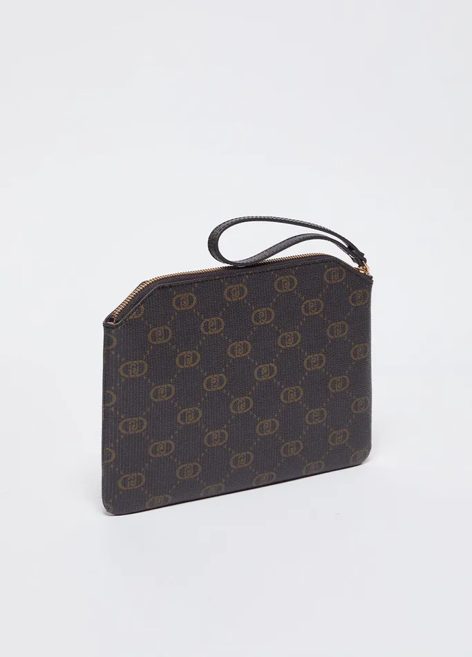 Women Liujo Handbags Clutch Bag With Logo Mocha
