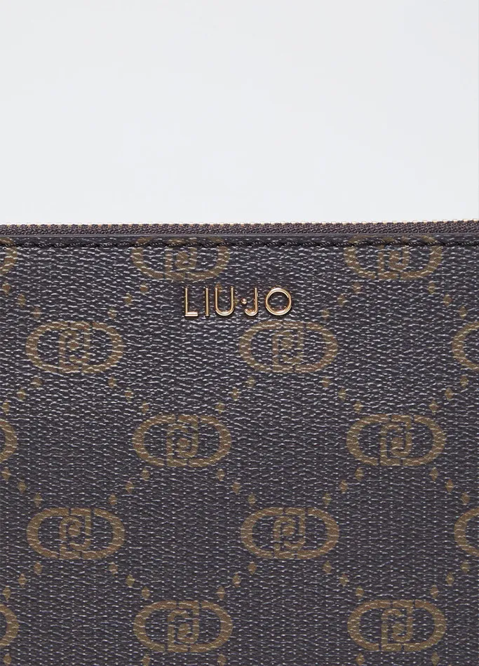 Women Liujo Handbags Clutch Bag With Logo Mocha