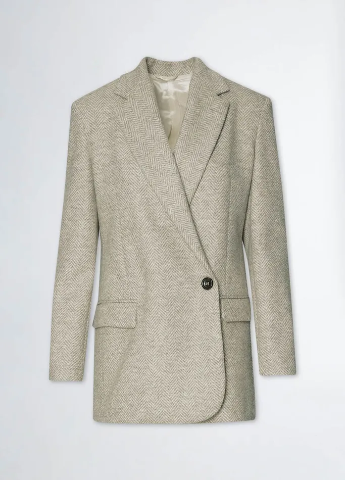 Women Liujo Jackets and Blazers Moretta Wool Blazer Brown