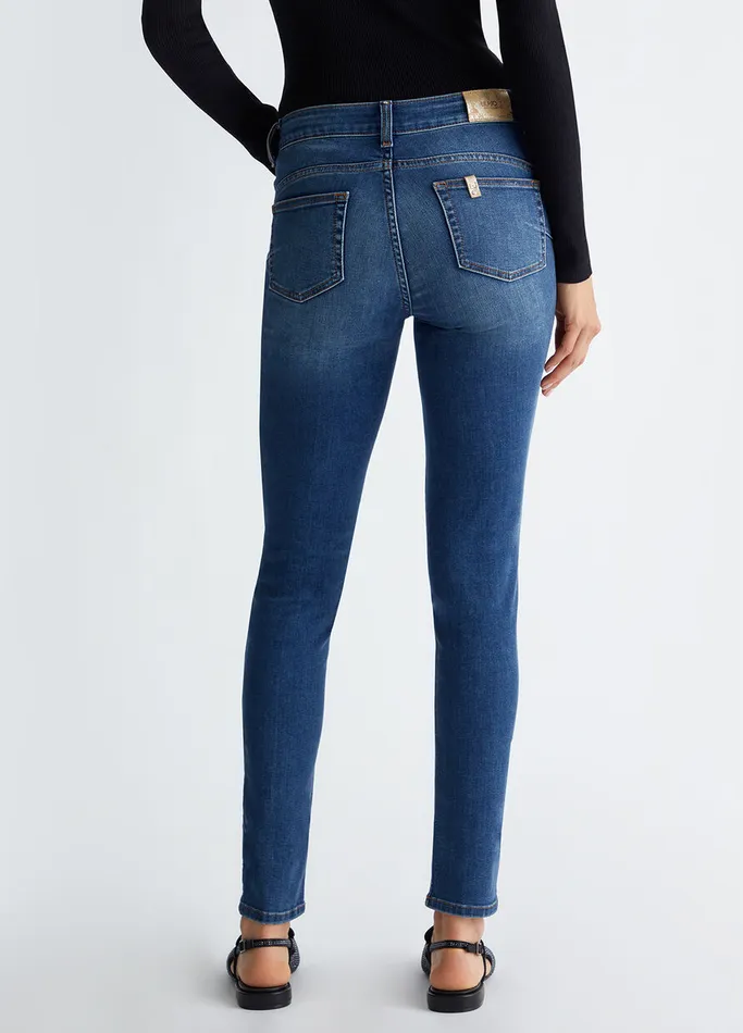 Women Liujo Jeans HighWaisted Skinny Jeans Blue Denim