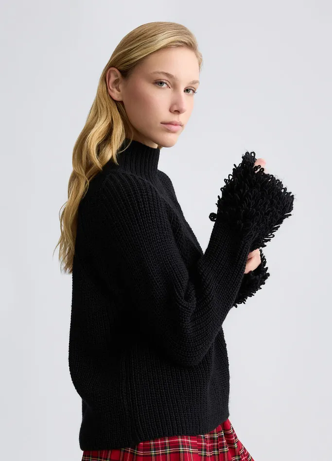 Women Liujo Jumpers and Cardigans Black Wool Jumper