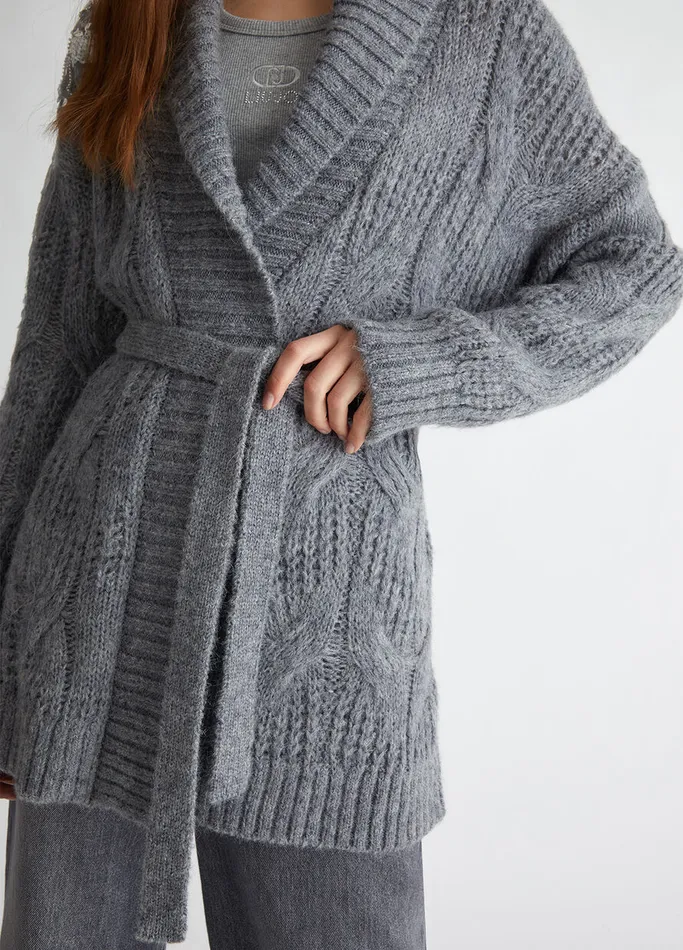 Women Liujo Jumpers and Cardigans Cardigans With Sequins Grey