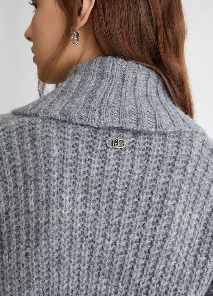 Women Liujo Jumpers and Cardigans Cardigans With Sequins Grey