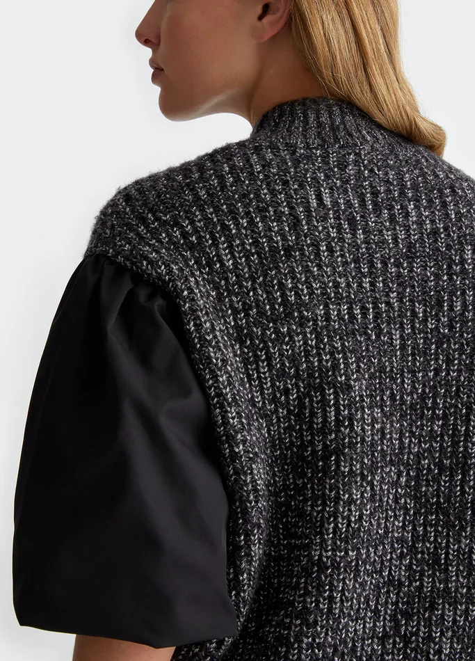 Women Liujo Jumpers and Cardigans Wool And Lurex Sweater Black
