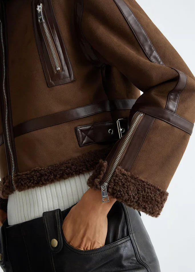 Women Liujo Outerwear Coated Fabric Jacket Brown