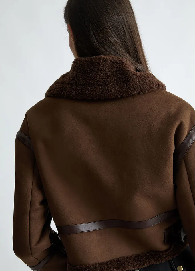 Women Liujo Outerwear Coated Fabric Jacket Brown