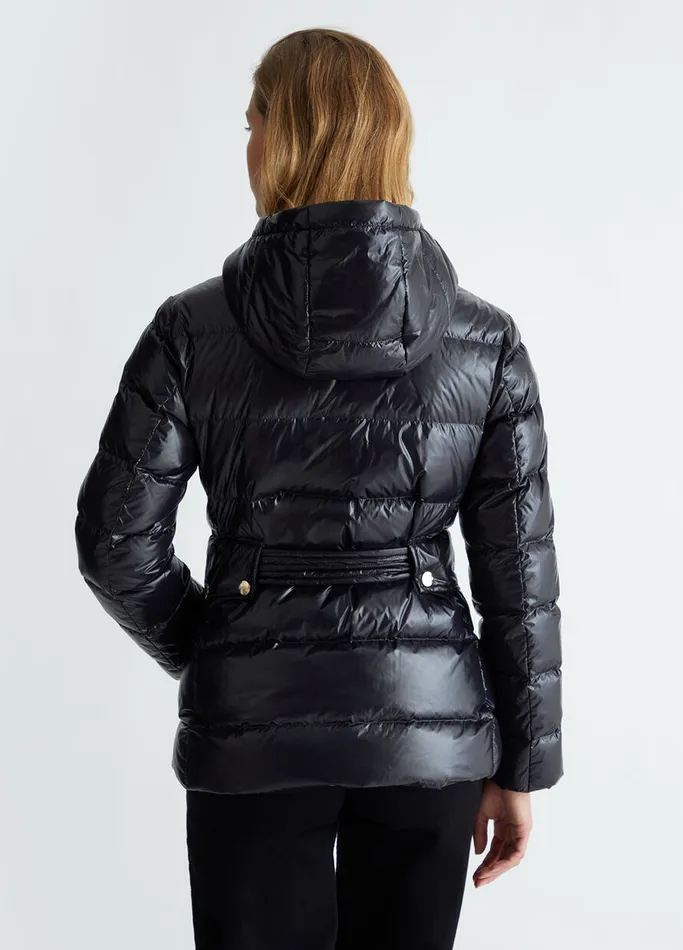 Women Liujo Outerwear Padded Jacket With Hood Black