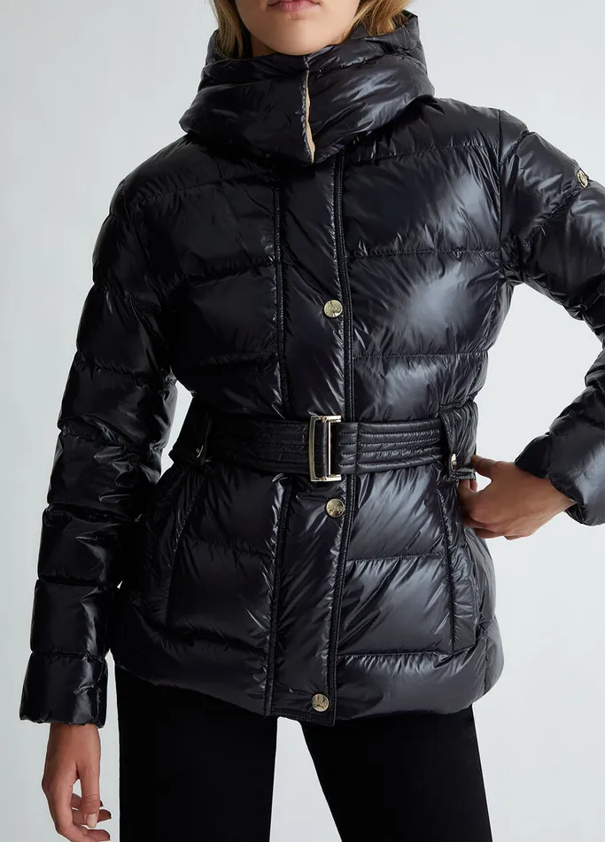 Women Liujo Outerwear Padded Jacket With Hood Black