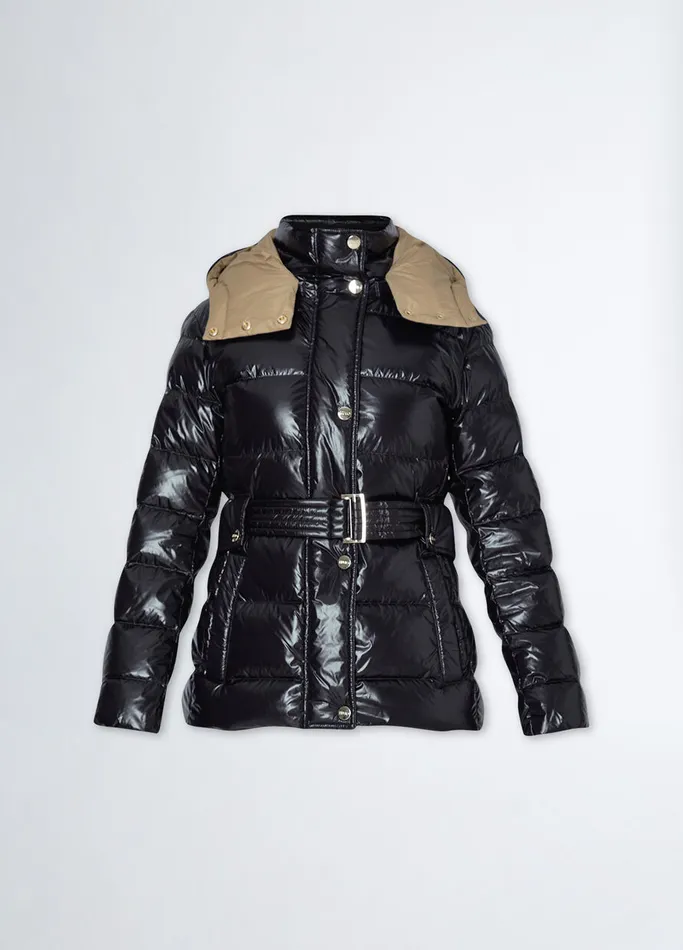 Women Liujo Outerwear Padded Jacket With Hood Black