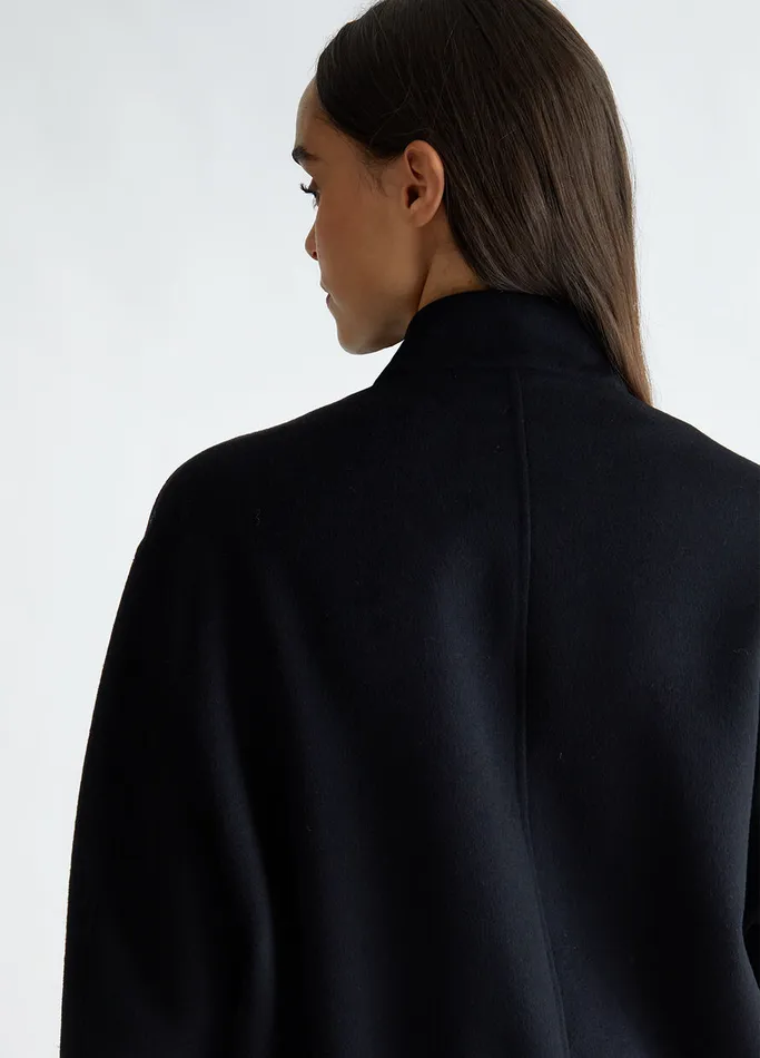 Women Liujo Outerwear WoolBlend Bomber Jacket Black