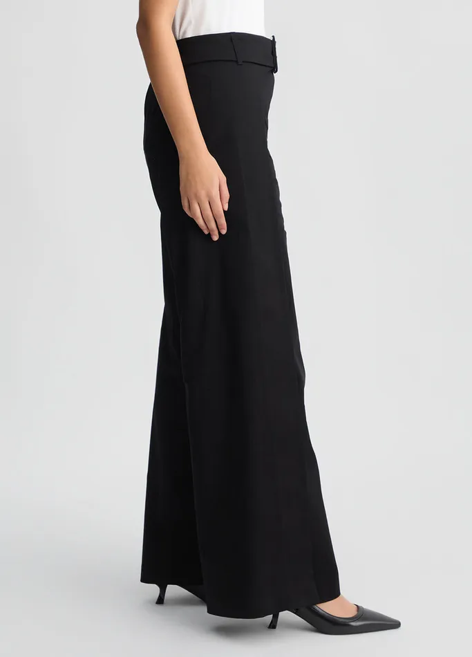 Women Liujo Party WideLeg Trousers With Belt Black