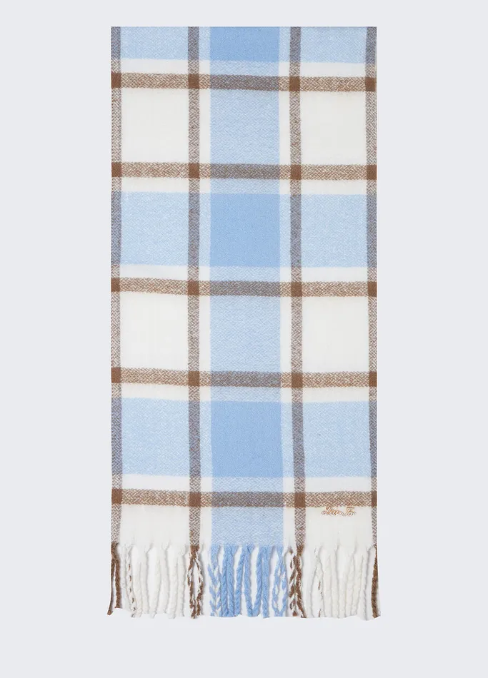 Women Liujo Scarves and Foulards Jacquard Shawl Blue
