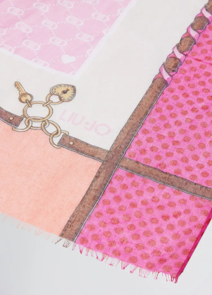 Women Liujo Scarves and Foulards Pink Liu Jo Better Stole
