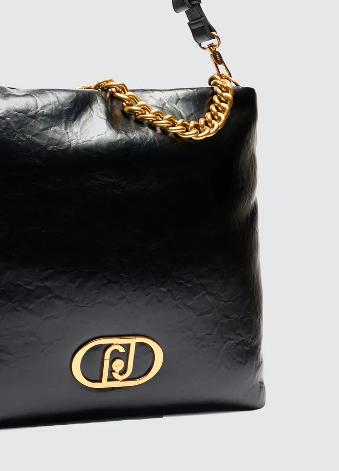 Women Liujo Shoulder Bags Lapuffy Handbag Black