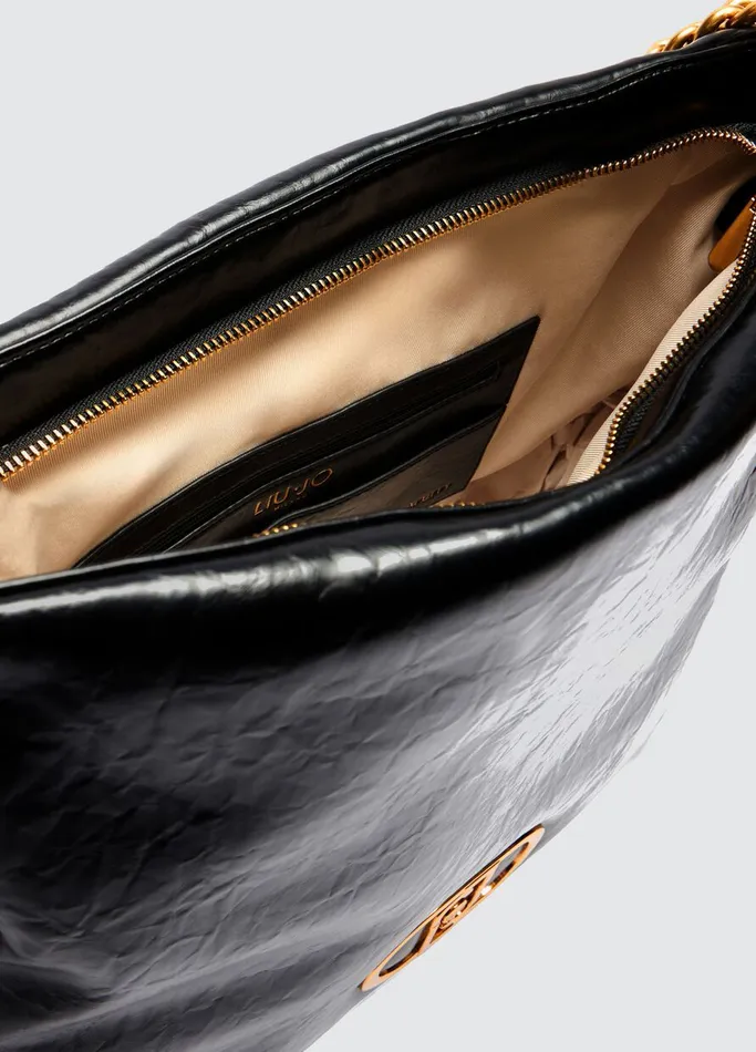 Women Liujo Shoulder Bags Lapuffy Handbag Black