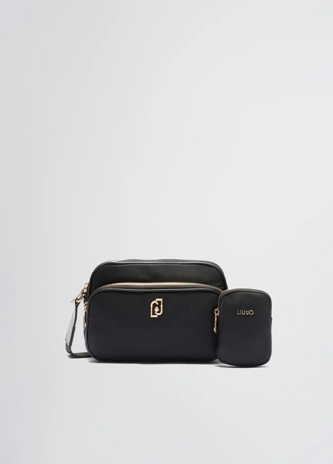 Women Liujo Shoulder Bags Nylon Crossbody Bag Black