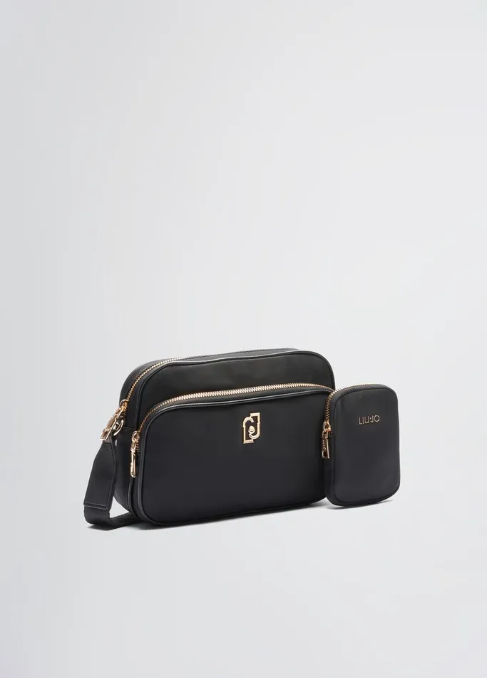 Women Liujo Shoulder Bags Nylon Crossbody Bag Black